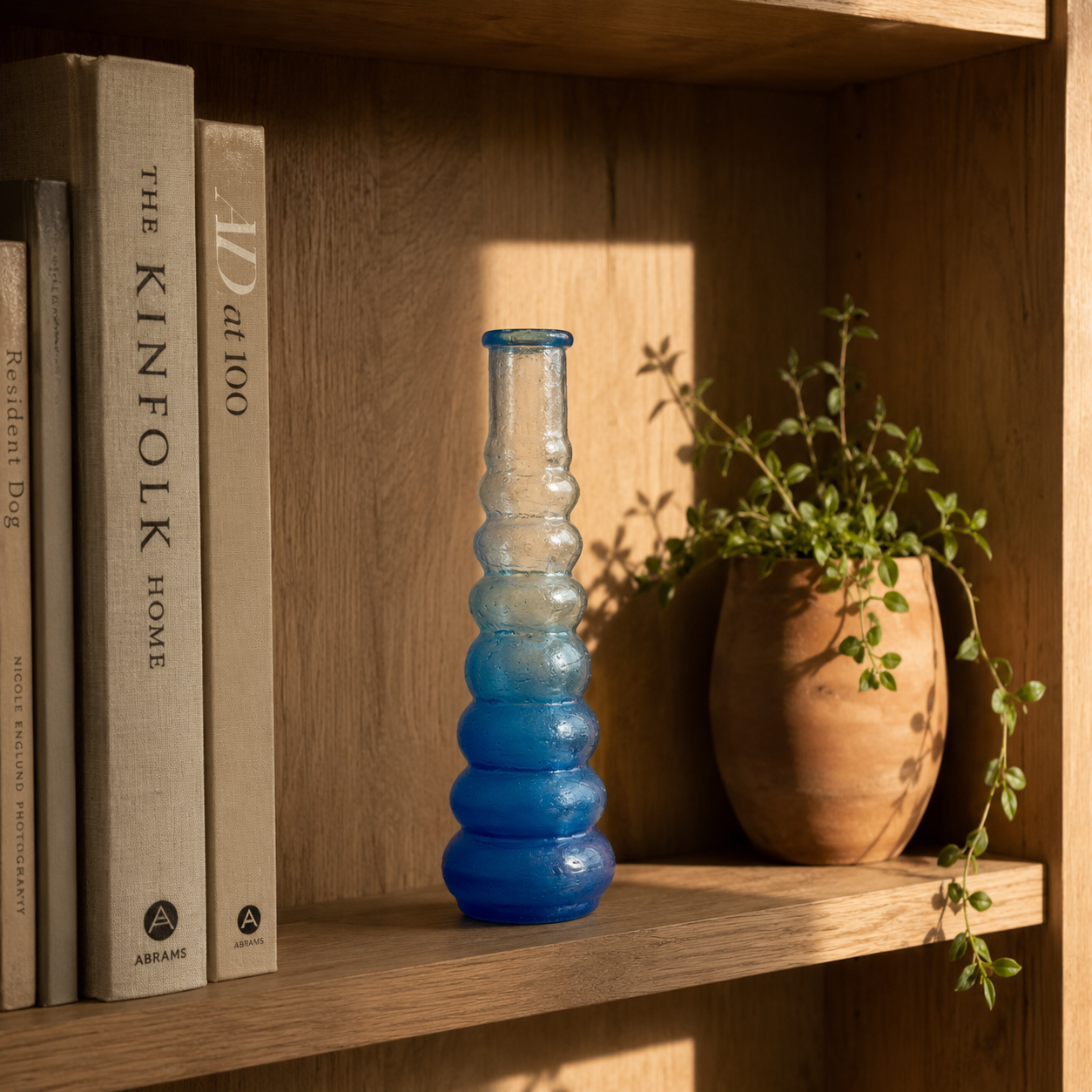 Ocean Breeze Hand-Painted Bud Vase