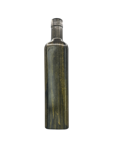 Hand-Painted Bronze & Gold Decorative Bud Vase