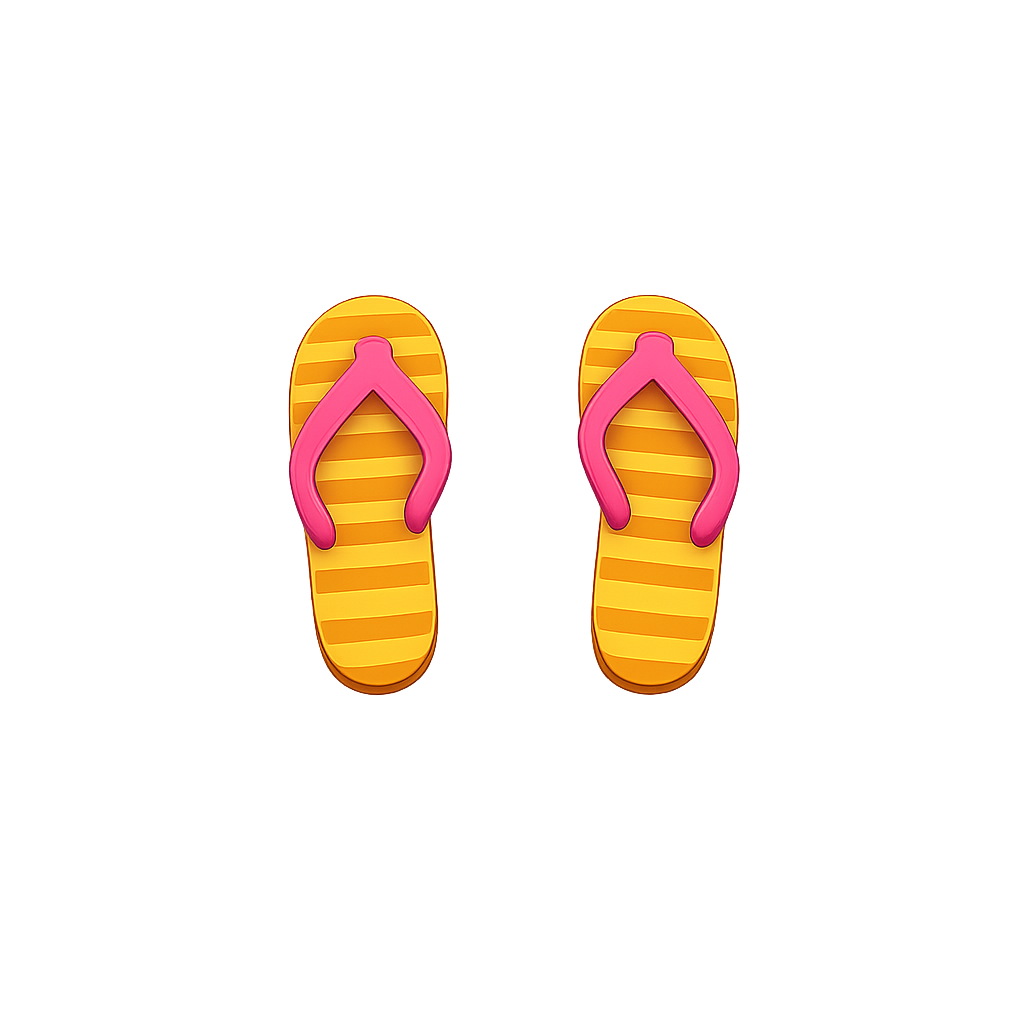 Pink Flip-Flop Stud Earrings