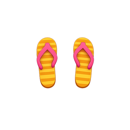 Pink Flip-Flop Stud Earrings
