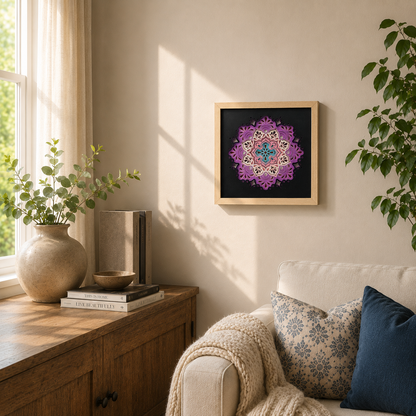 Handmade Layered Mandala Shadow Box