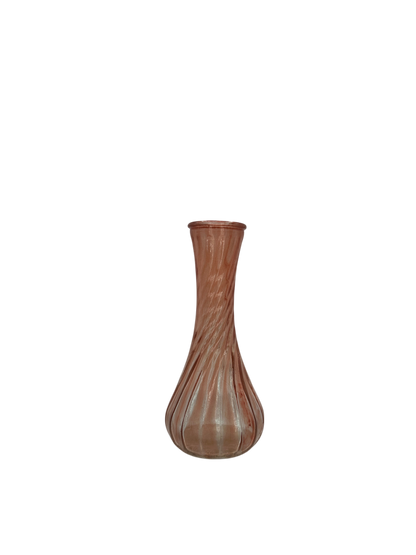 Hand-Painted Sunset Blush Bud Vase