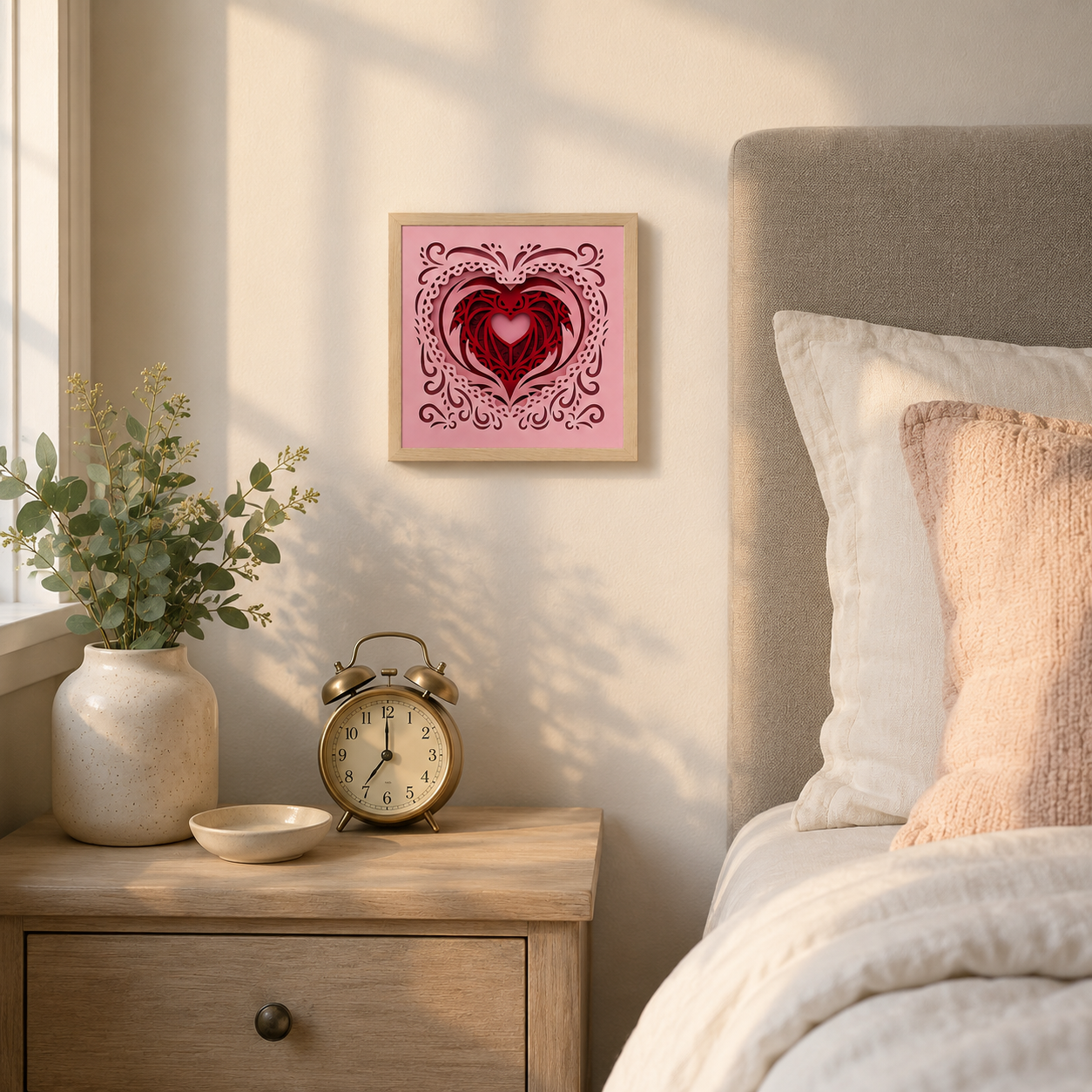 Layered Heart Shadow Box